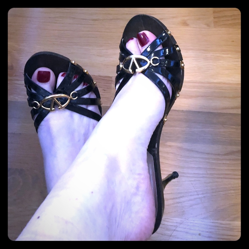 Valentino black heeled sandals